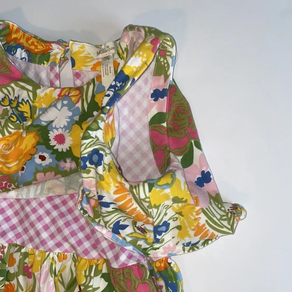 Matilda Jane‎ Dress Girls Sz 12 Brilliant Day Far Out Cotton Floral Party Church